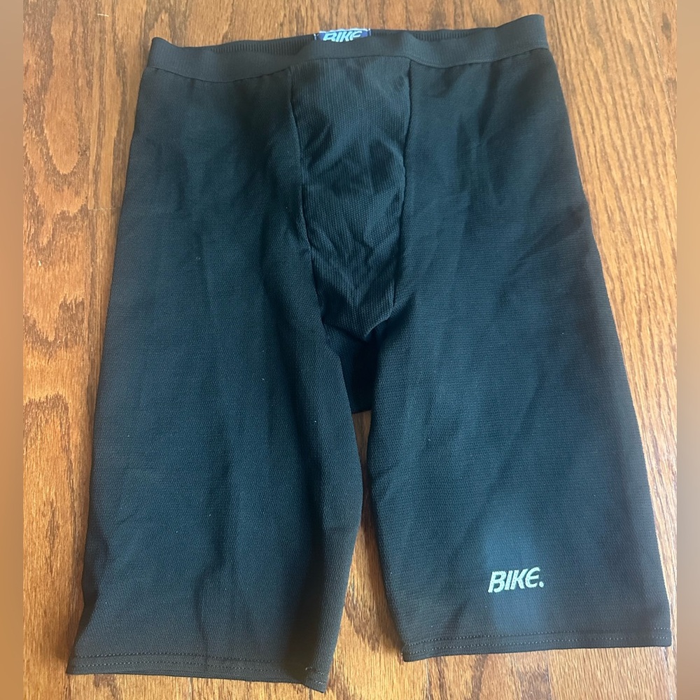 Vintage Bike Shorts Mens 7625 Black Athletic Compression Tights Cycling USA Sz M